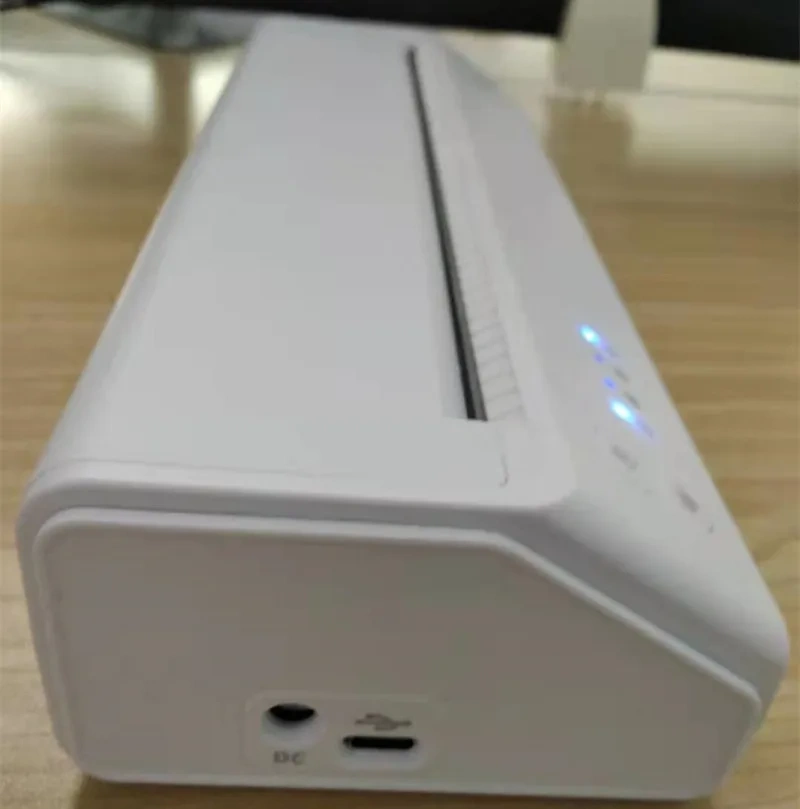Width 216mm A4 Paper Bluetooth Thermal Printer Portable With Battery Experimental Medical Meeting Report Test Print