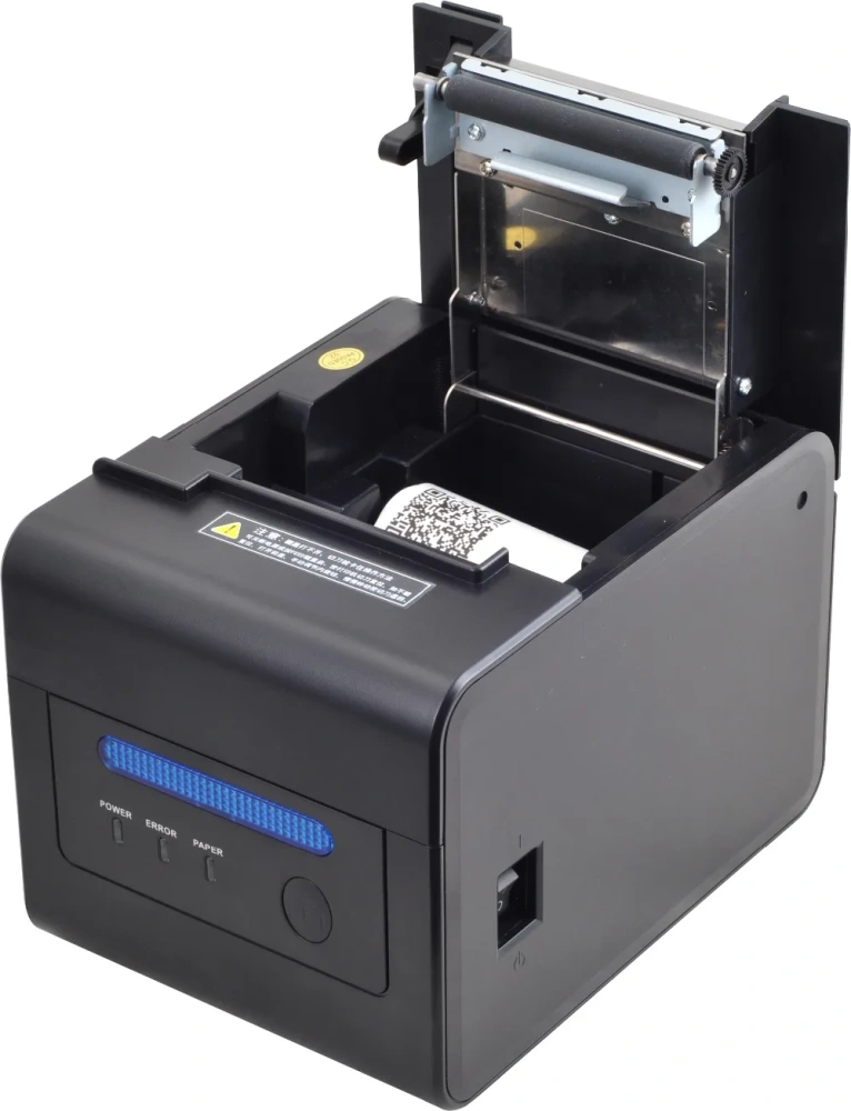 80mm Receipt Bill Printer Automatic Cutter Simultaneously Have USB Ethernet Serial Three Ports Kitchen Anti Greasy Can Hung Wall