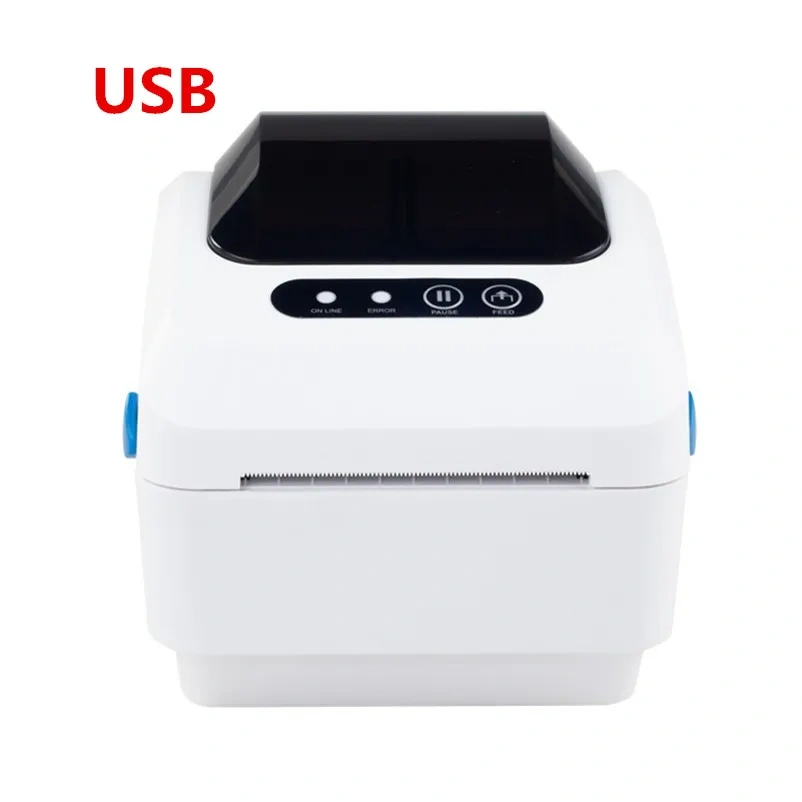 Brand New Thermal Barcode Label Printer QR Code Sticker Receipt Bill Print Support 20-80mm Width Paper High Quality