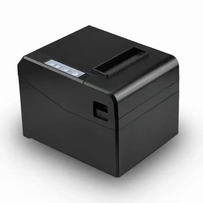 2022 New 80mm Thermal Receipt Printer Supermarket Retail Store Bill Print Automatic Cutting With USB And LAN Two Ports