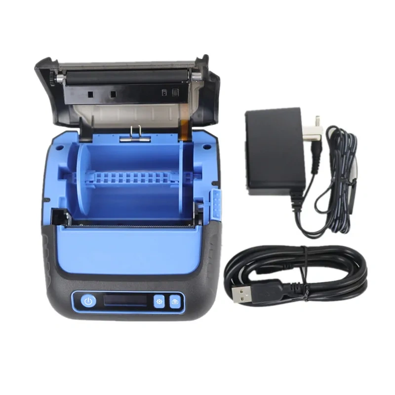 80mm Bluetooth Portable Sticker Label Barcode Printer Drop Resistance Receipt Bill Print With Battery Rechargeable