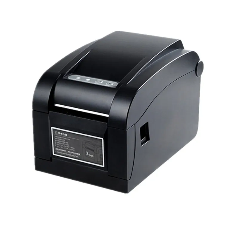 High End Thermal Sticker Label Printer  QR Code Receipt  Bill POS Barcode Print Support 20-80mm Width Label Print Paper 350B