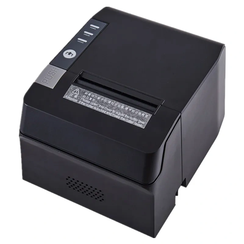 Brand New 80mm Thermal Receipt Printer Supermarket Retail Store Bill POS Print Automatic Cutting With USB+LAN Two Ports