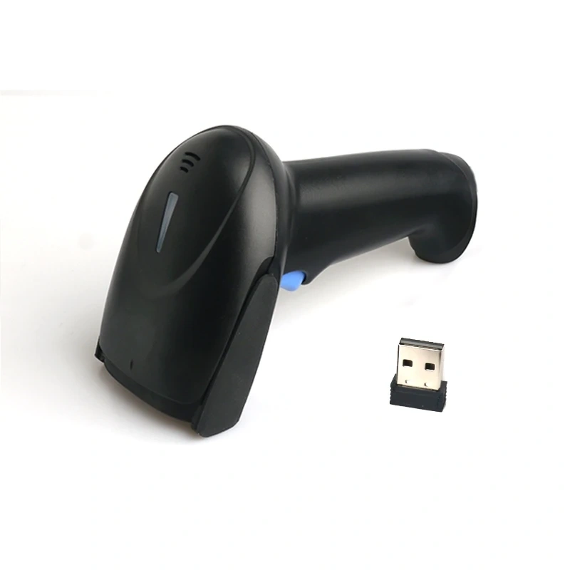 Wireless Red Light Scanner Bar Code QR Scan Gun 1D 2D With Built In Battery High Speed Decoding