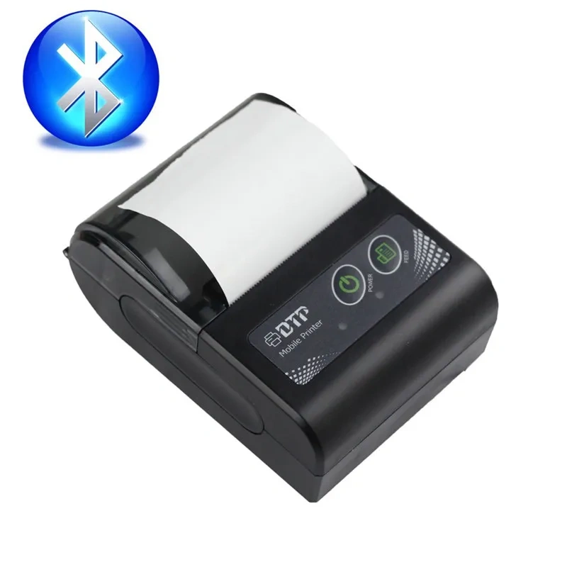 58mm Bluetooth Printer Wireless Mobile Mini Bill Receipt Print Logistics Takeaway Portable Thermal With Battery
