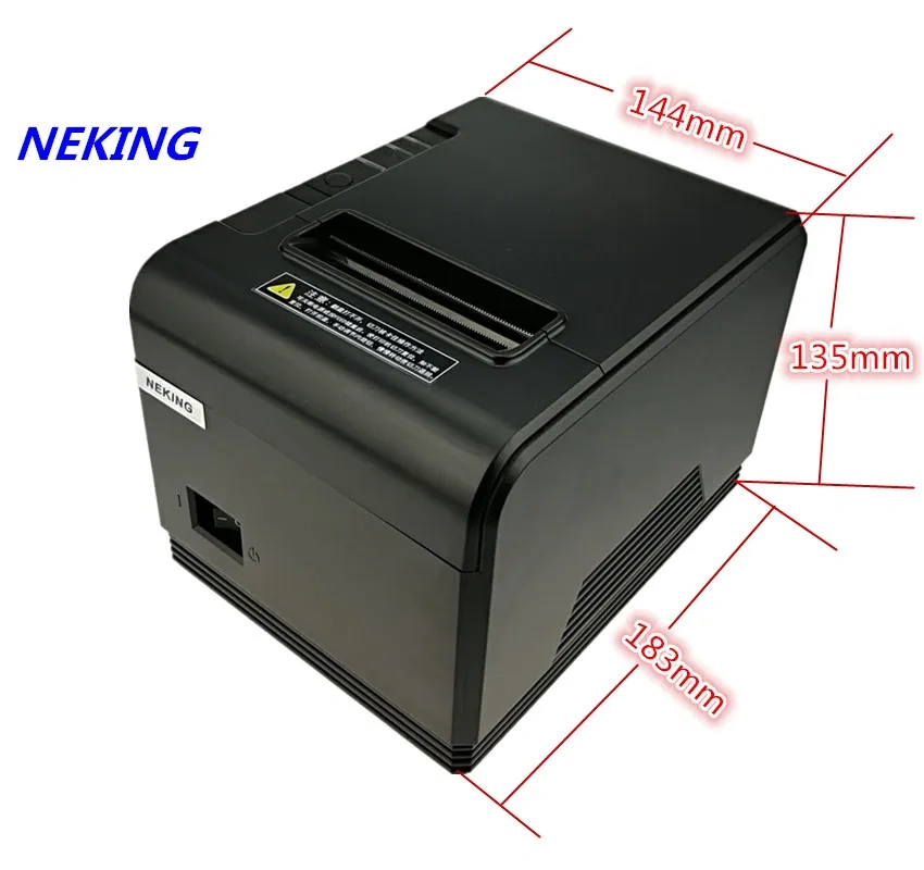 High Quality 80mm Thermal Bill Receipt Printer Automatic Cutting Machine Printing Speed Fast 200mm/Second