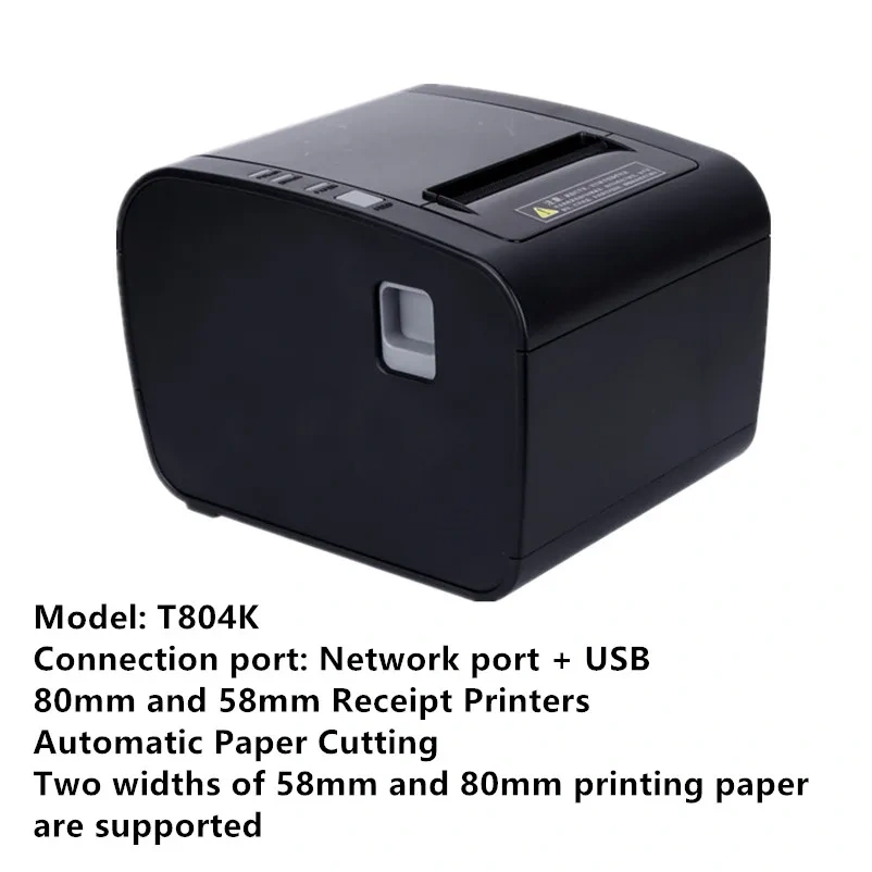 Two Print Widths Are Supported 80mm 58mm Receipt Printer Thermal Bill Print Automatic Cutting
