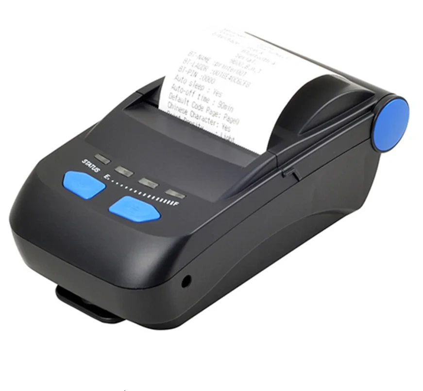 New 58mm Portable Bluetooth Mobile Printer P300 POS Thermal Mini Receipt Bill Print With Battery