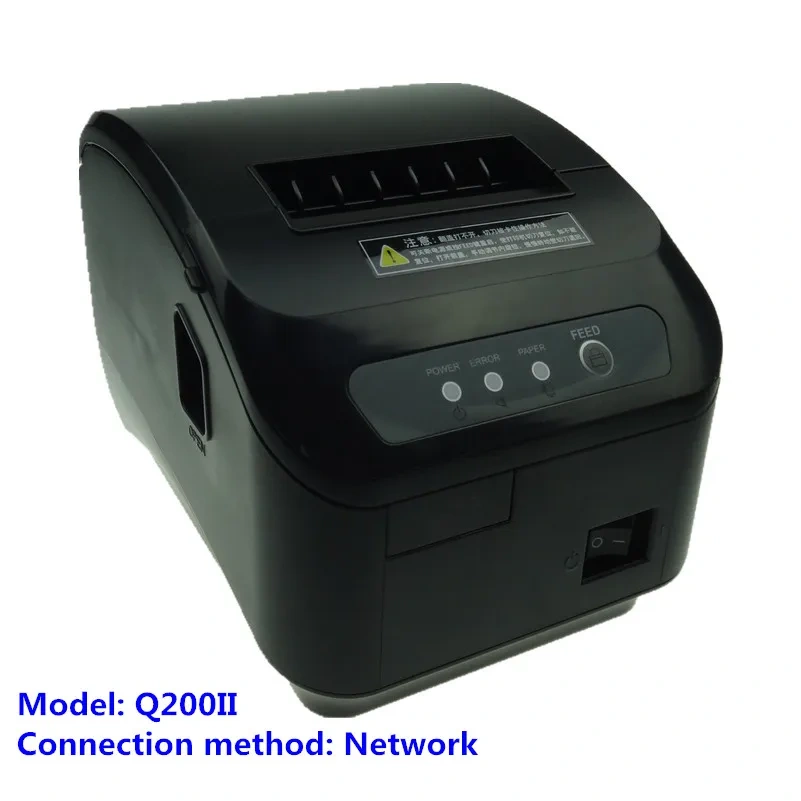 High Quality Thermal Pos 80mm Bill Printer  Small Ticket Barcode QR LOGO Receipt Print Q200II Automatic Cutting Machine