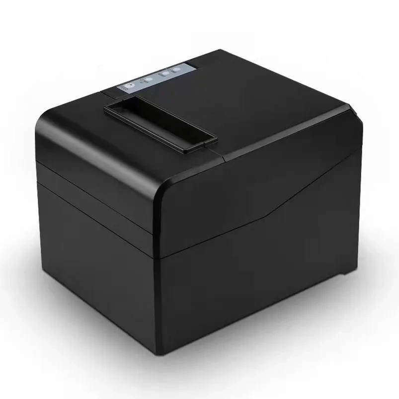 2022 New 80mm Thermal Receipt Printer Supermarket Retail Store Bill Print Automatic Cutting With USB And LAN Two Ports