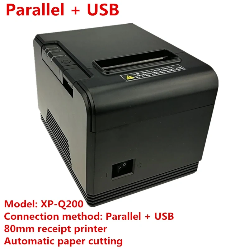 High Quality 80mm Thermal Receipt Printer Small Ticket Barcode Print With Automatic Paper Cutting Function Long Life XP-Q200