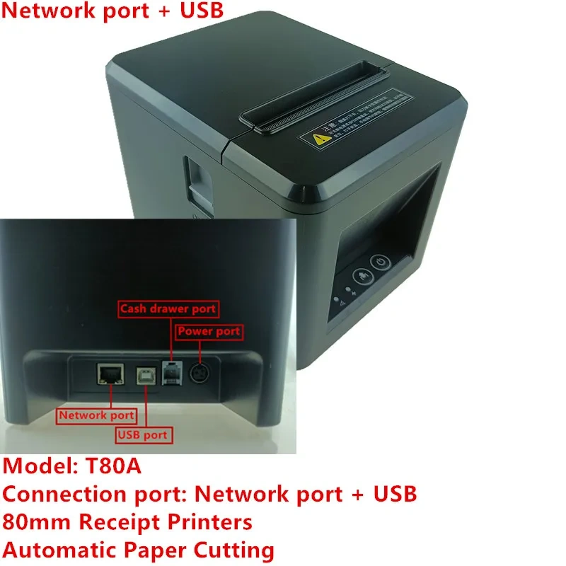 Fashion 80mm Receipt Bill Thermal Mini Printer Automatic Cutting Beautiful Reliable Quality