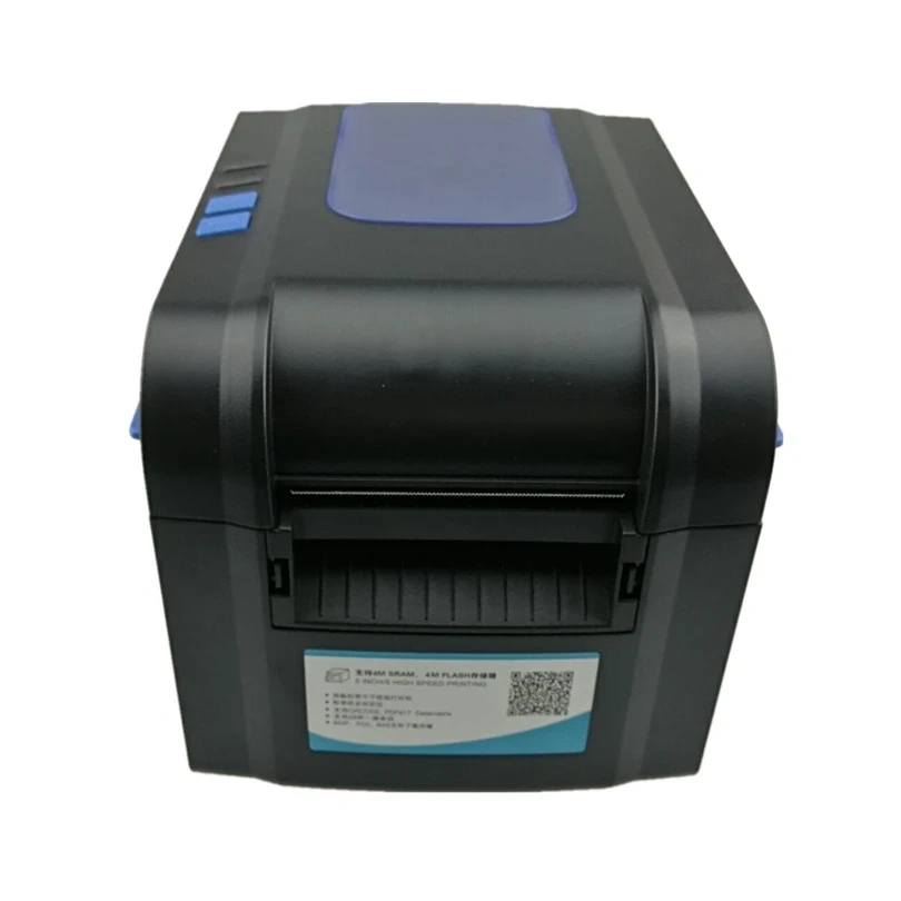 With Peel Function Barcode Label Printer Thermal QR Code Receipt Print Paper Width 20mm-80mm