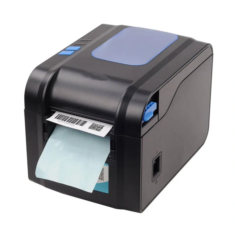 Thermal Sticker Label Printer ​With Peeling Function 1D 2D QR Code Barcode Print Support 20-80mm Width XP-370B