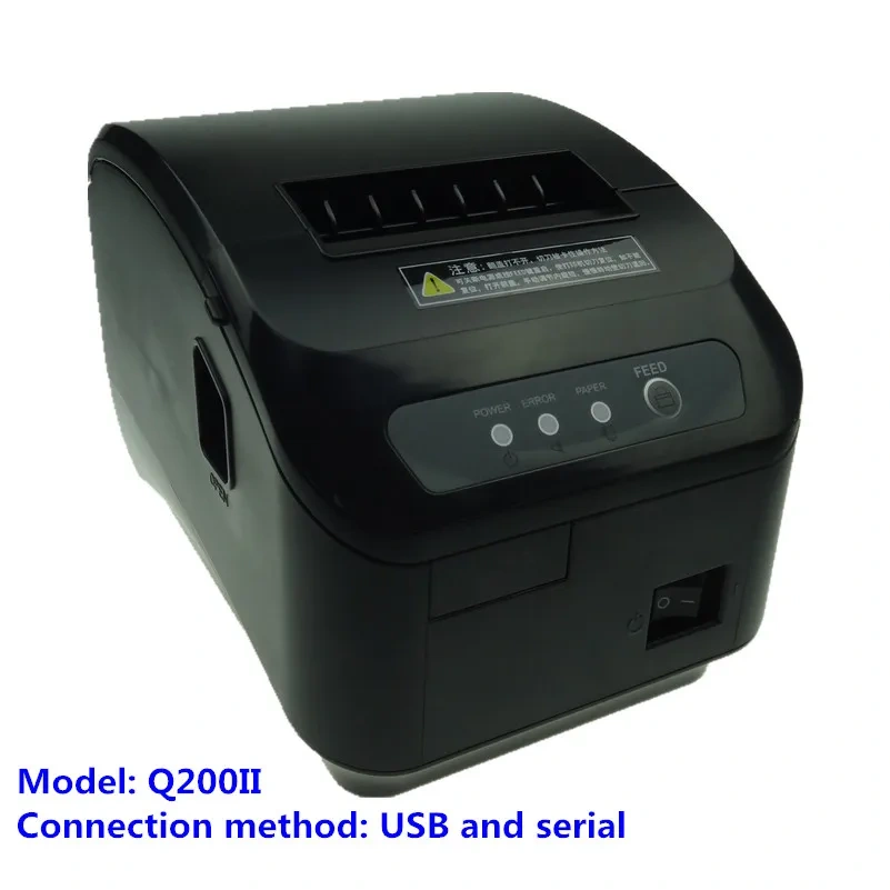 High Quality Thermal Pos 80mm Bill Printer  Small Ticket Barcode QR LOGO Receipt Print Q200II Automatic Cutting Machine