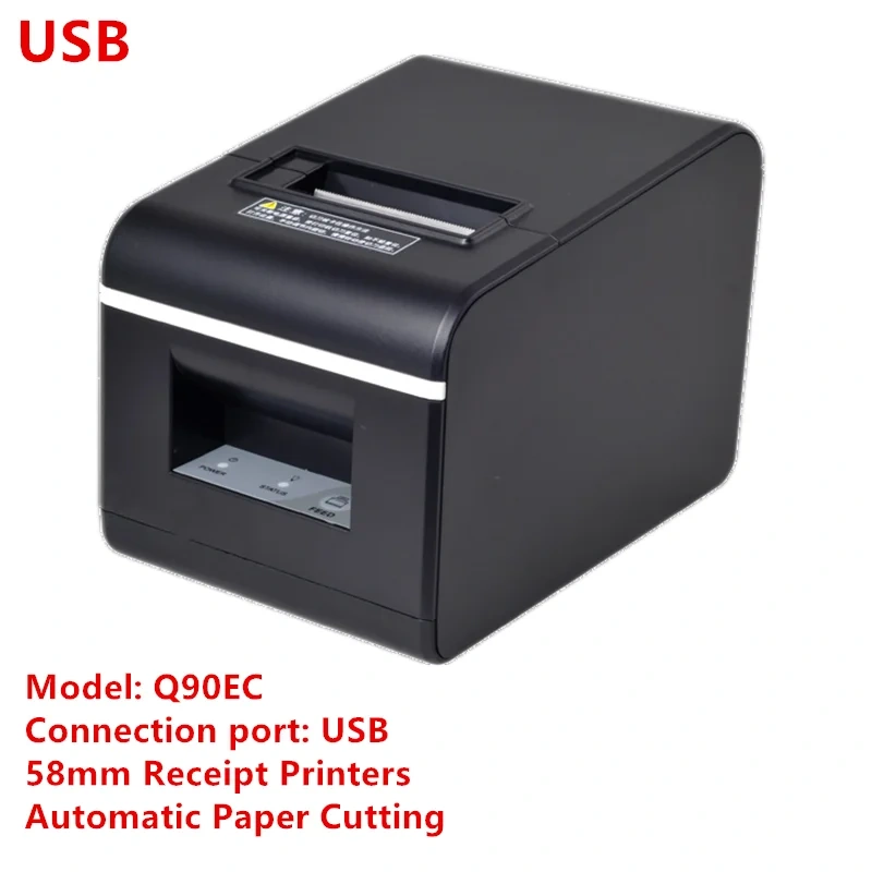 Wholesale 58mm Thermal Receipt Bill Printers Automatic Paper Cutting USB LAN Bluetooth Connection Fast Printing