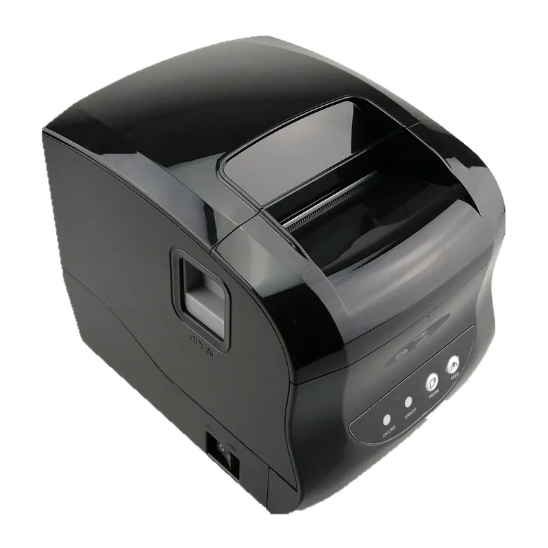 365B Thermal Sticker Label Barcode POS Printer Support 20-80mm Width QR Code Receipt  Bill Print USB Or Bluetooth Connection