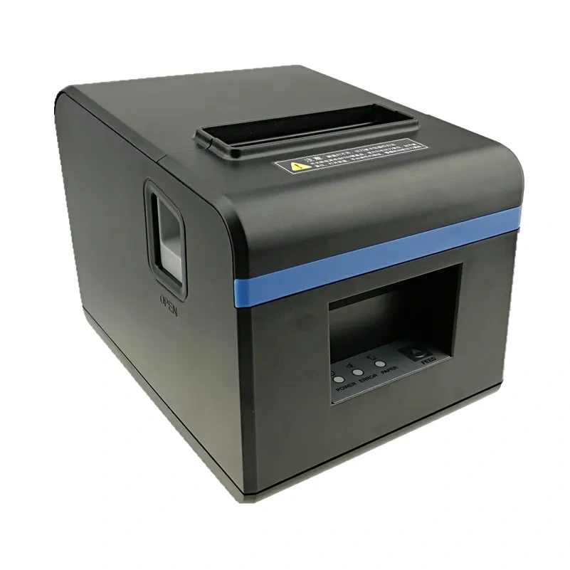 Original Mini 80mm Thermal Receipt Printer Automatic Cutting Kitchen Restaurant Store Bill Print Exterior Fashion