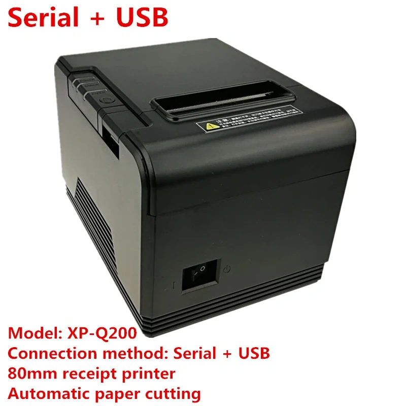 High Quality 80mm Receipt Printer Bill Small Ticket Barcode Print With Automatic Paper Cutting Function XP-Q200