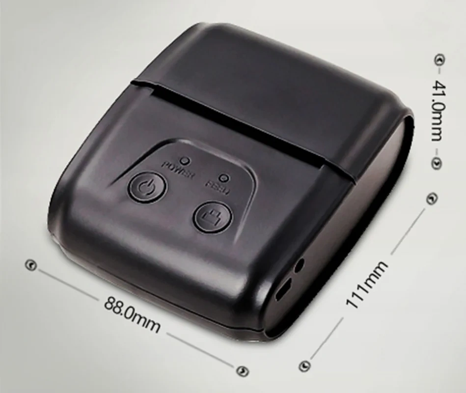 P200 58mm Bluetooth Printer Wireless Mobile Mini Bill Receipt Takeaway Portable Thermal With Battery
