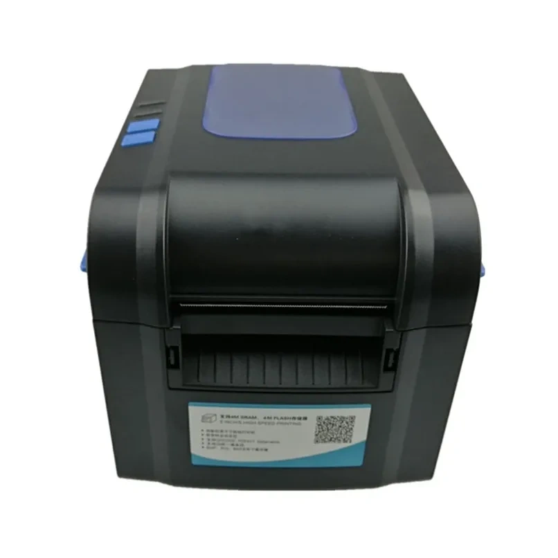 Thermal Sticker Label Printer ​With Peeling Function 1D 2D QR Code Barcode Print Support 20-80mm Width XP-370B