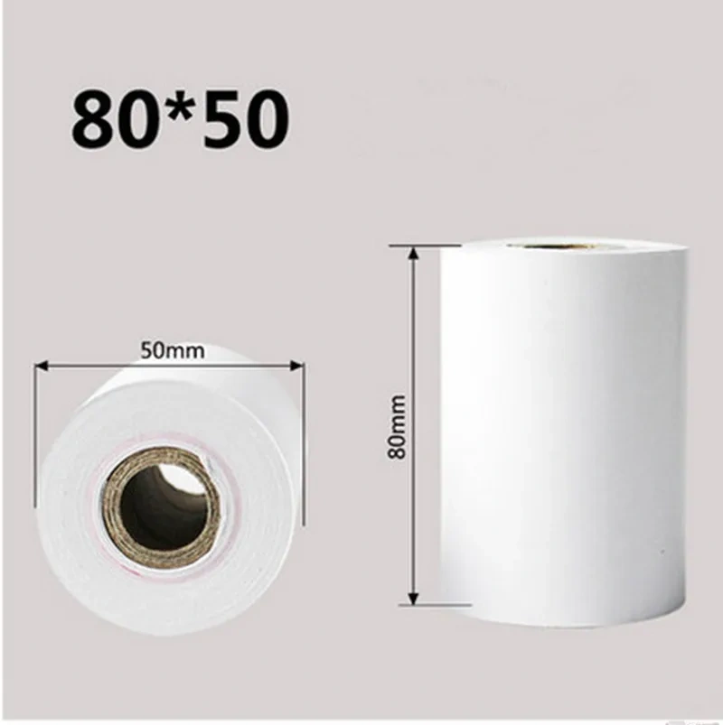 50 Volumes Cash Register Paper 80mmx50mm Thermal Pos Machine Printing 80mm Small Ticketpaper