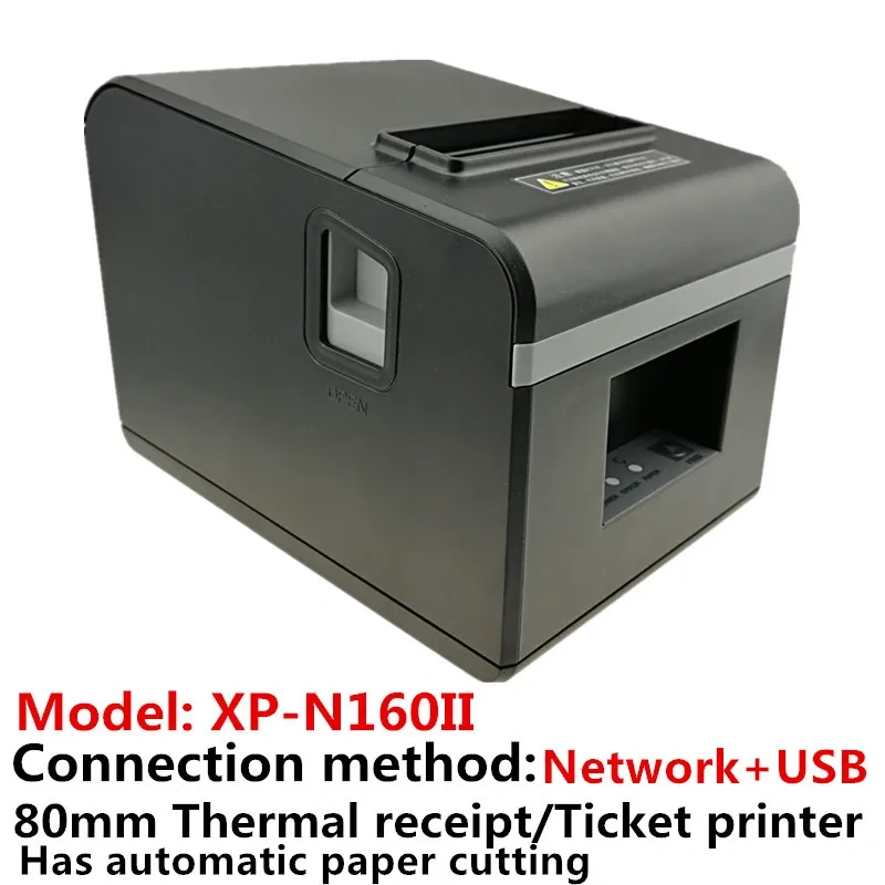 High Quality 80mm Thermal Receipt Bill Printers Kitchen Restaurant POS Print With Automatic Cutter Function Stylish Appearance