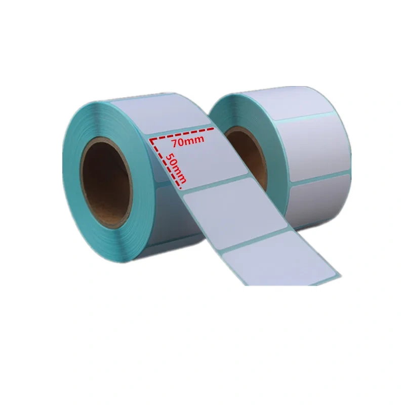 wholesaleThermal sticker paper 1 volume 70mmx50mm 750 sheets sticker Barcode QR codelabel printing sticker paper