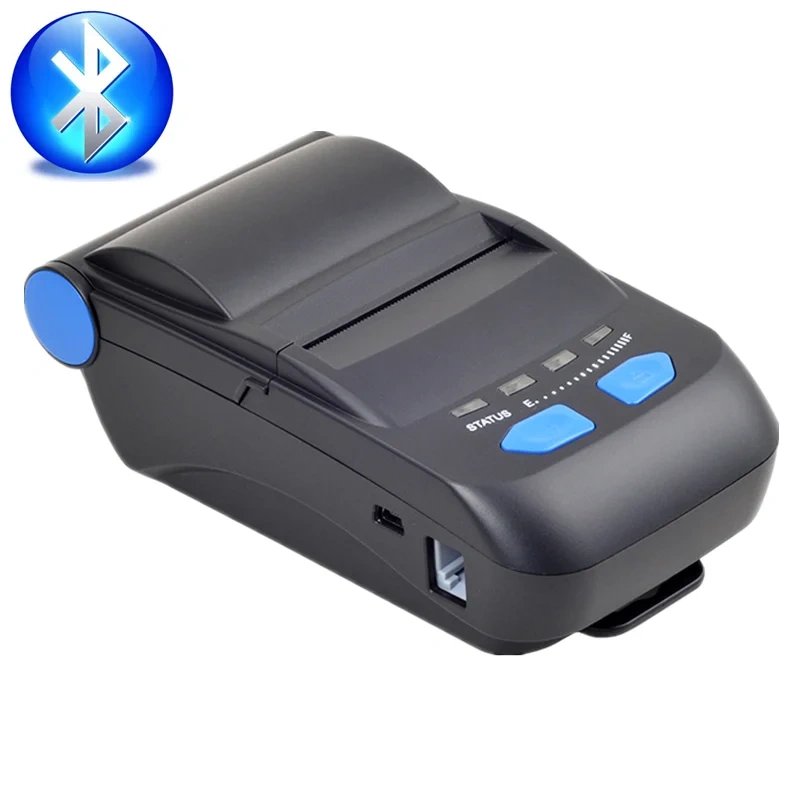 New 58mm Portable Bluetooth Mobile Printer P300 POS Thermal Mini Receipt Bill Print With Battery