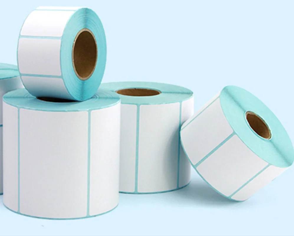 Wholesale 3 Roll 40mmx20mm 1500Sheets Thermal Sticker Label Paper Barcode QR Code Rinting