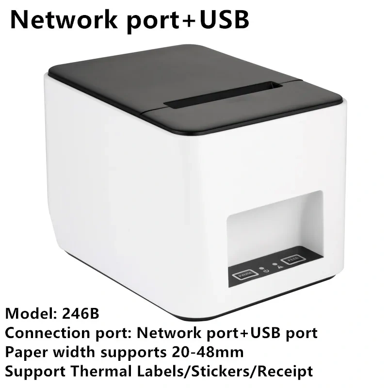Brand New Label Barcode Printer 20mm-48mm Sticker Width Print High Quality XP-246B