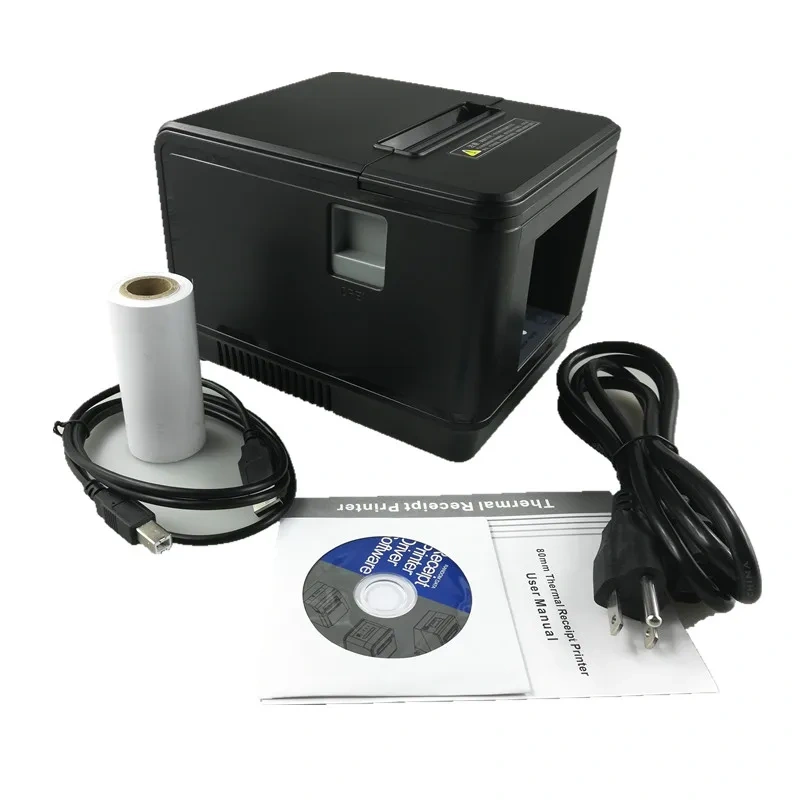 Brand New 80mm Receipt Bill Printer High Quality Thermal Mini POS Print Automatic Cutting Restaurant Supermarket Store Use