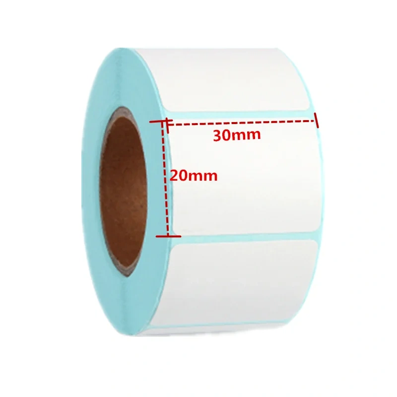 High Quality 1PCS Thermal Sticker Paper 30x20mm 1800Sheets Waterproof Barcode Printing Paper Paper Bar Code Label Printing Paper