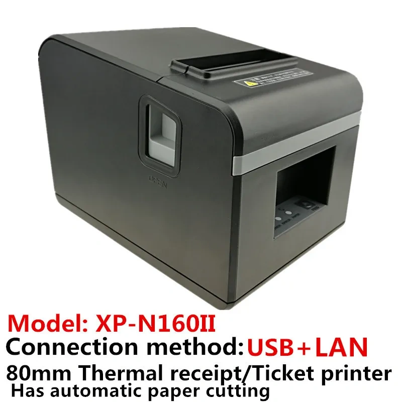 High Quality 80mm Thermal Receipt Bill Printers Kitchen Restaurant POS Print With Automatic Cutter Function Stylish Appearance