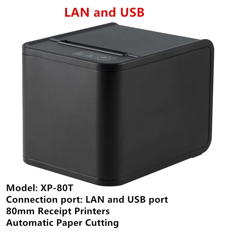 Wholesale Pos Printer 80mm Thermal Receipt Small Ticket Barcode Print Automatic Cutting Machine High Quality