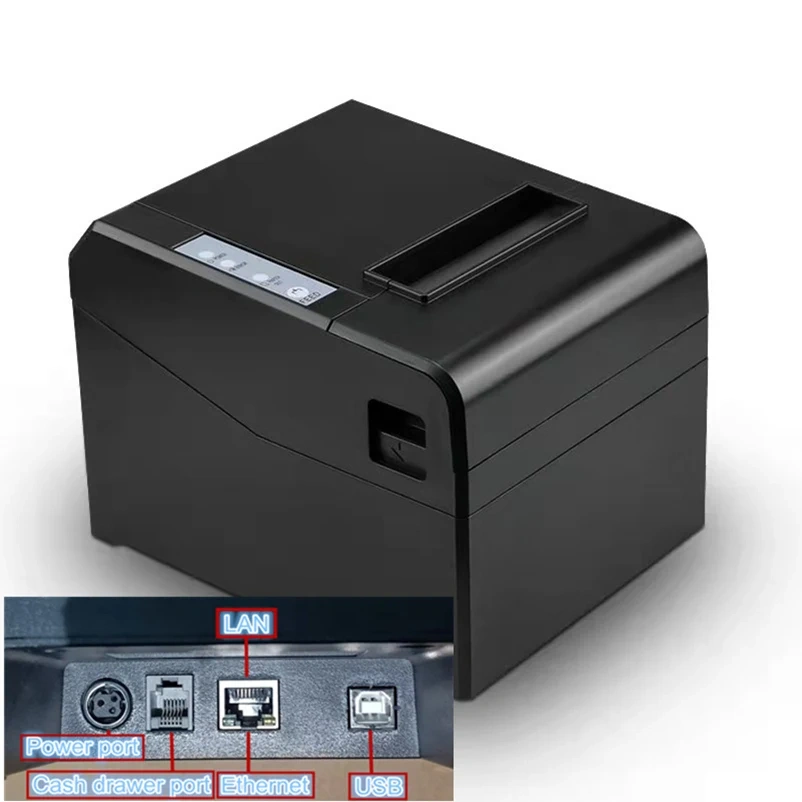 Brand New 80mm Receipt Printer Thermal Bill Print Fast Automatic Cutter All Product Have Both USB And Network Connections