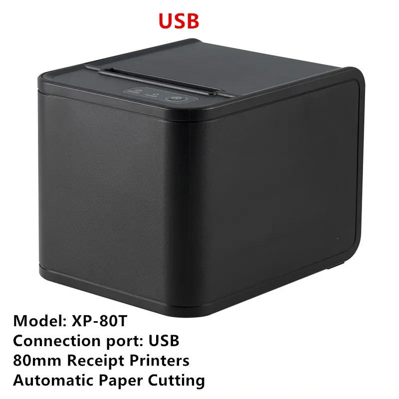 High Quality 80mm Thermal Receipt Printer Small Ticket Barcode Print With Automatic Paper Cutting Function Long Life XP-Q200