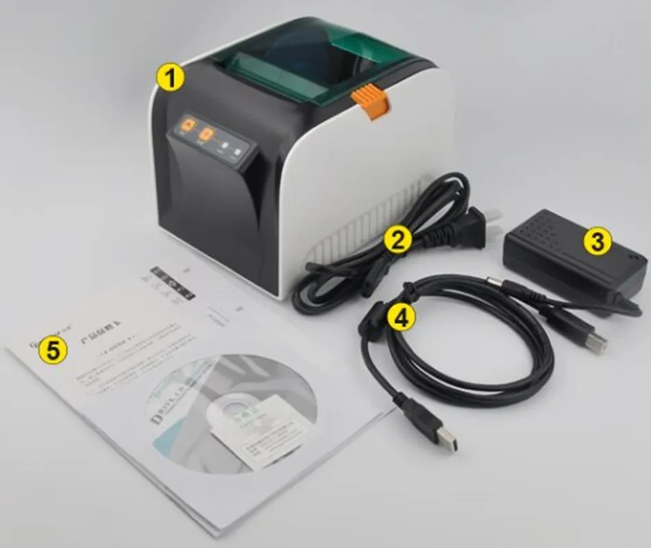 GP3100TU 80mm Sticker Label Printer Thermal Barcode QR Code Receipt Bill Print Bluetooth USB Connection Exterior Fashion