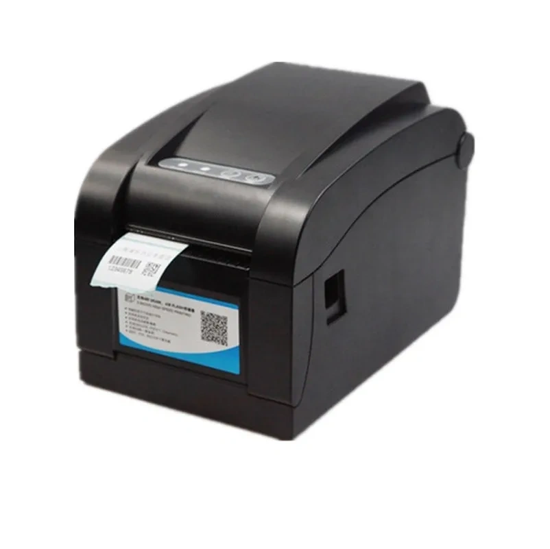 High End Thermal Sticker Label Printer  QR Code Receipt  Bill POS Barcode Print Support 20-80mm Width Label Print Paper 350B