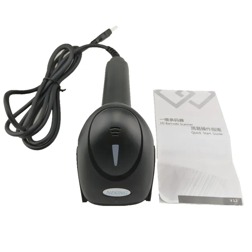 High Quality Barcode Scanner Red Light Bar Code Scanning Express Retail Store Supermarket Use USB Connection