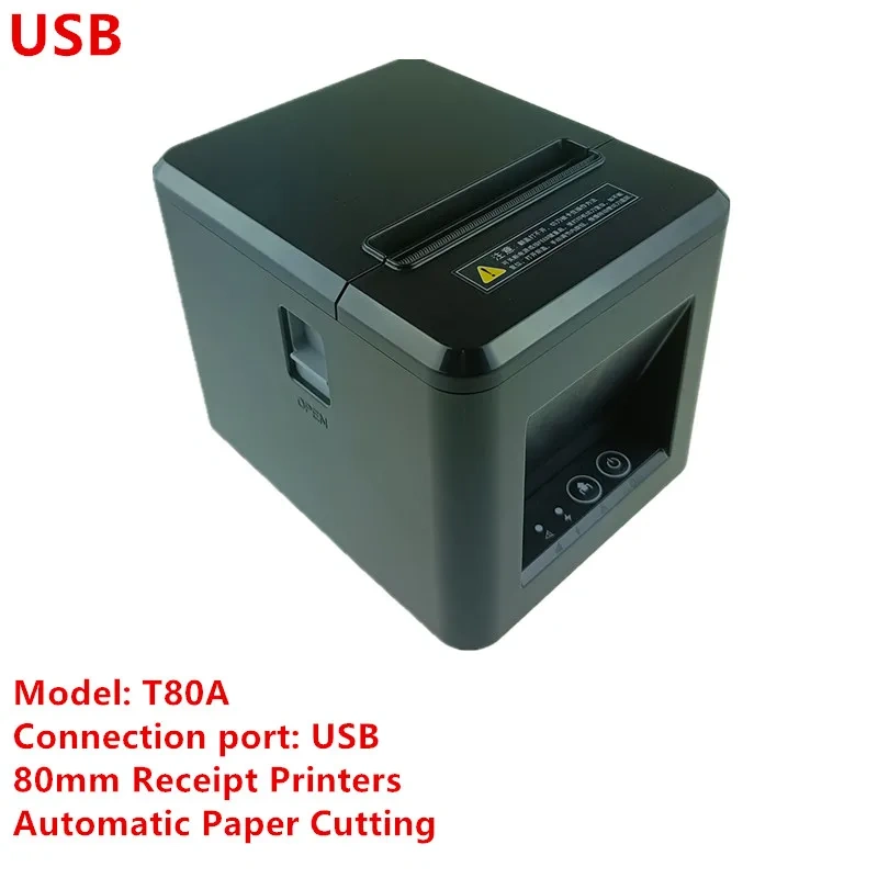 XP-A160H Receipt Printer 80mm Thermal Bill Print Automatic Cutting Supermarket Store Dedicated