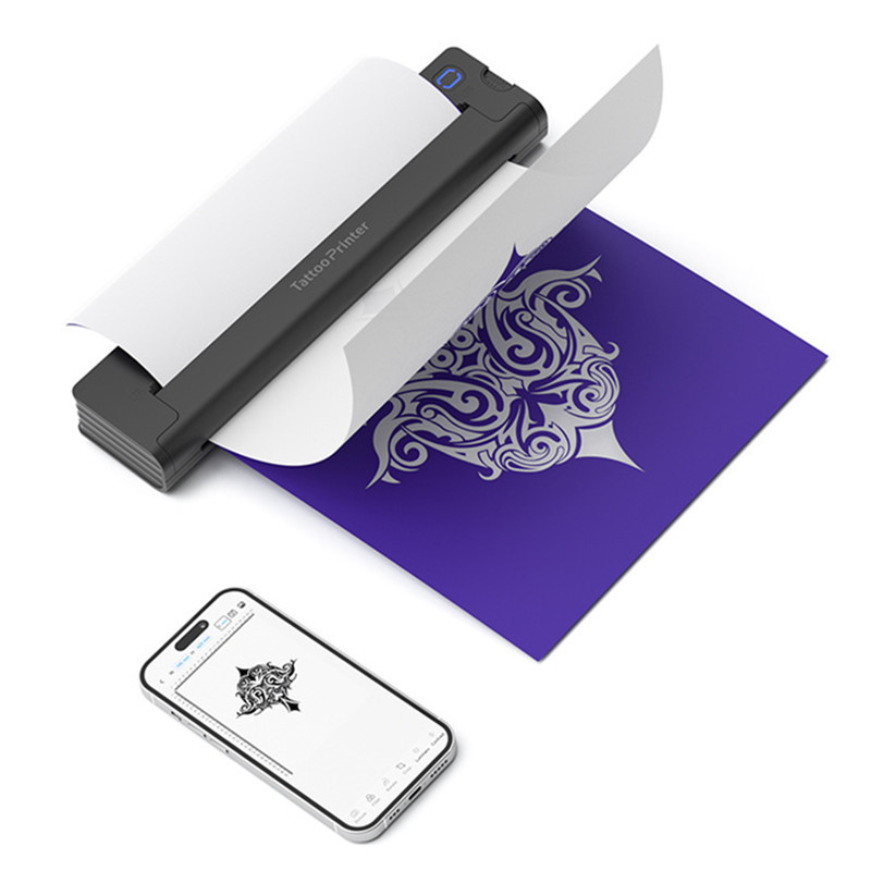 NEKING Tattoo Stencil Printer, A41 Wireless Thermal Tattoo Printer with 10pcs Transfer Paper,Portable Thermal Printer,Compatible with Phone/Tablet/PC, Tattoo Supplies for Tattoo Artists & Beginners