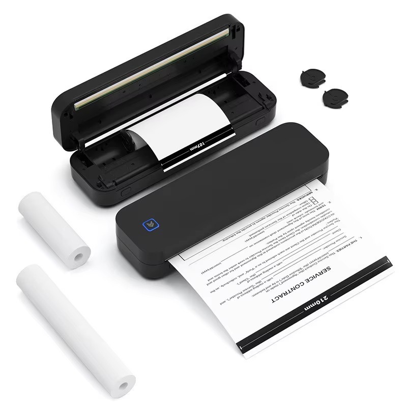 Portable Printers Wireless for Travel, Inkless Thermal Printer, Small Bluetooth Mobile Compact Printer Support 8.5" X 11" US Letter & A4,Compatible with iPhone Phone Laptop for Home Car Office Receipt