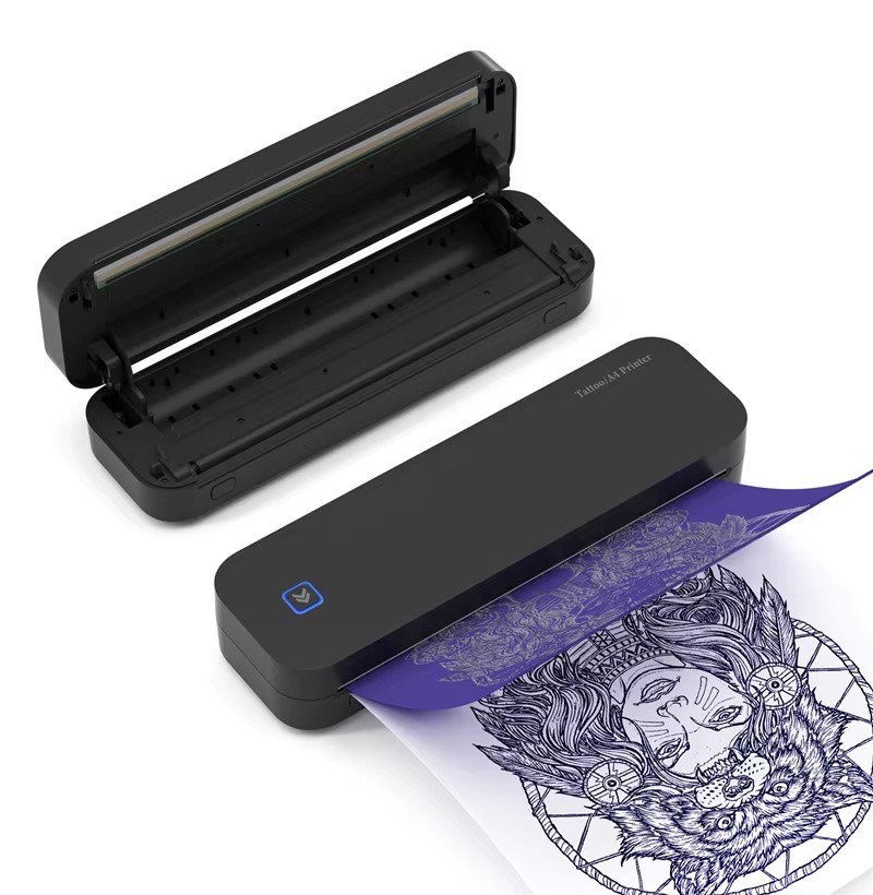 Portable Printers Wireless for Travel, Inkless Thermal Printer, Small Bluetooth Mobile Compact Printer Support 8.5" X 11" US Letter & A4,Compatible with iPhone Phone Laptop for Home Car Office Receipt