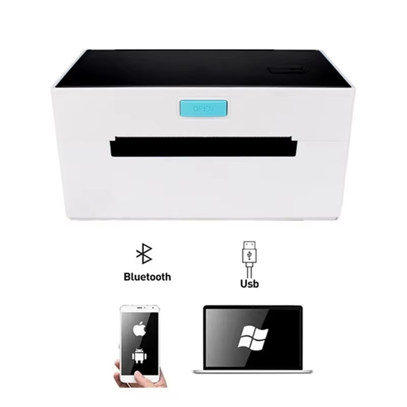 NEKING USB Shipping Label Printer, Commercial Grade 4x6 Thermal Label Printer for Shipping Packages, High Speed Custom Sticker Label Maker for Small Business, Supports Android iPhone Windows MacOS