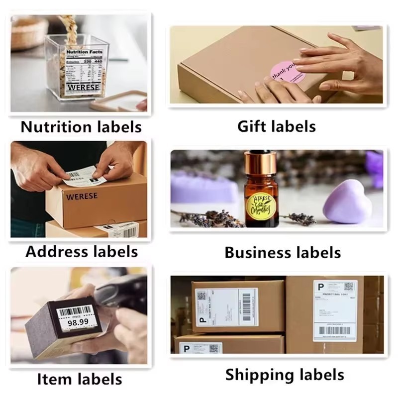 NEKING USB Shipping Label Printer, Commercial Grade 4x6 Thermal Label Printer for Shipping Packages, High Speed Custom Sticker Label Maker for Small Business, Supports Android iPhone Windows MacOS
