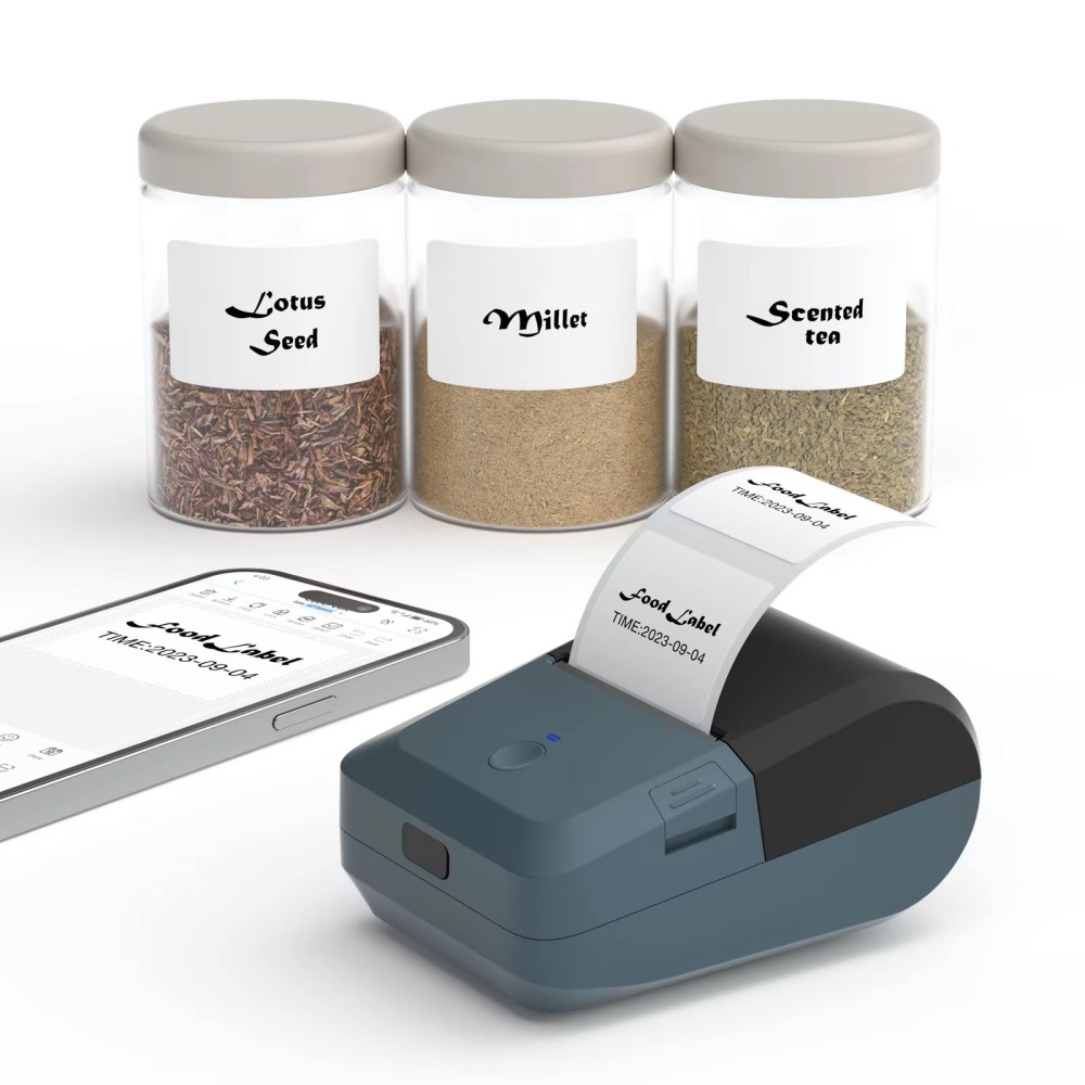 Y50 Bluetooth Label Maker Machine with Tape, Thermal Label Printer Easy to Use for Office, Home, Business, 2 Inch Label Maker with 2'' x1.18'' Labels-230pcs/Roll