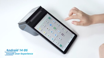 Z108 Android 13/14 Dual-Screen Desktop Tablet Cash Register with 8" Touch Display NFC Scanner 58/80mm Thermal Printer POS Terminal