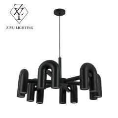 Light luxury Northern Europe creative living room light modern simple model house clothing shop cafe restaurant U-shaped chandelier