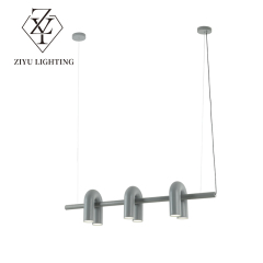 Nordic modern simple personality living room designer model room dining room artistic creativity U-shaped water pipe chandelier
